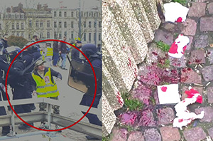 Violence policière à Lille - Place de la république