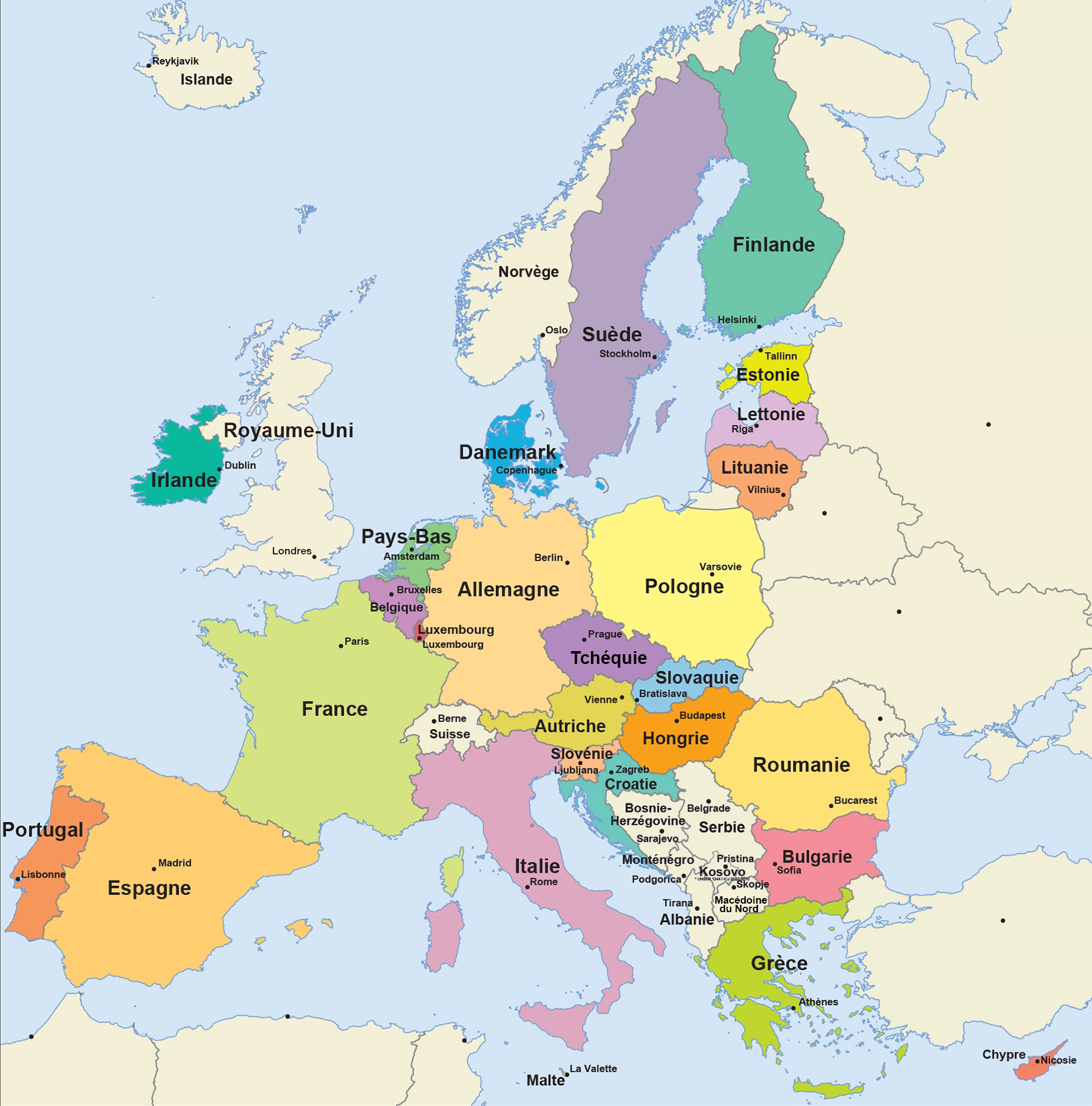 european map fr